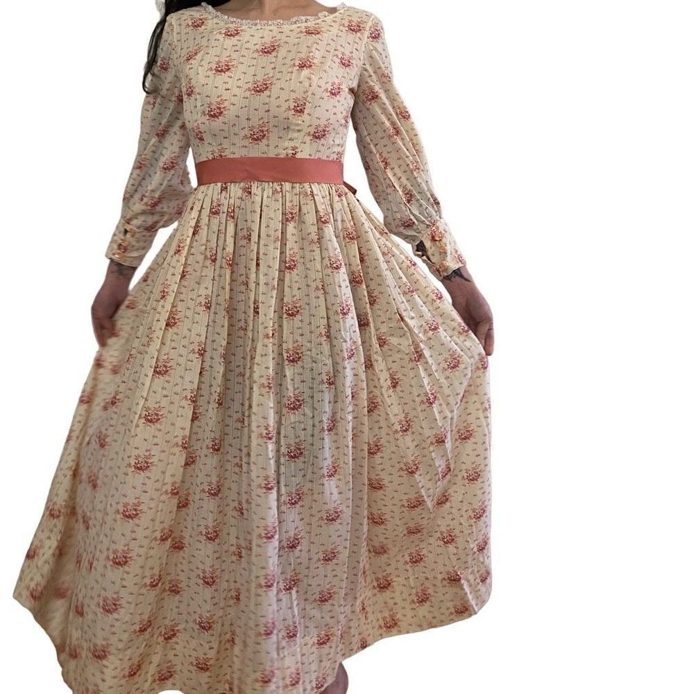 Vintage 60’s-70’s Prairie Style Maxi Dress - Picture 4 of 14